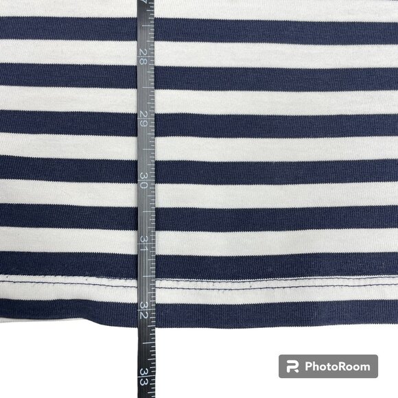 Women's J. CREW Short-Sleeve Striped Cotton Mini Dress- Size Small - Picture 10 of 15